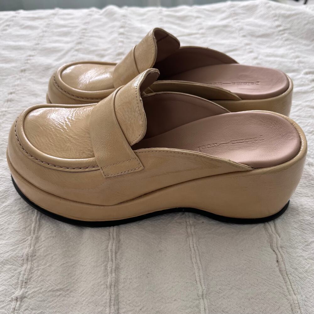 Paloma Wool Selma Patent Platform Mule Loafers EU 38